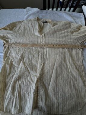 Polo Ralph Lauren Men's Long Sleeve Band Collar Button-Down XXL Cream